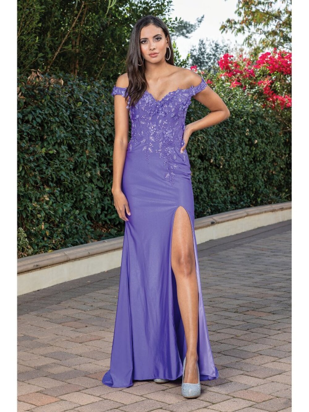 NEW LAVENDER Evening Gown Floor Length Formal Elegant Stunning 4291